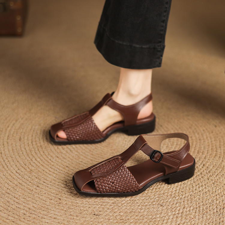 Minimalist Leather Sandals for Women Summer 2026 - Image 2