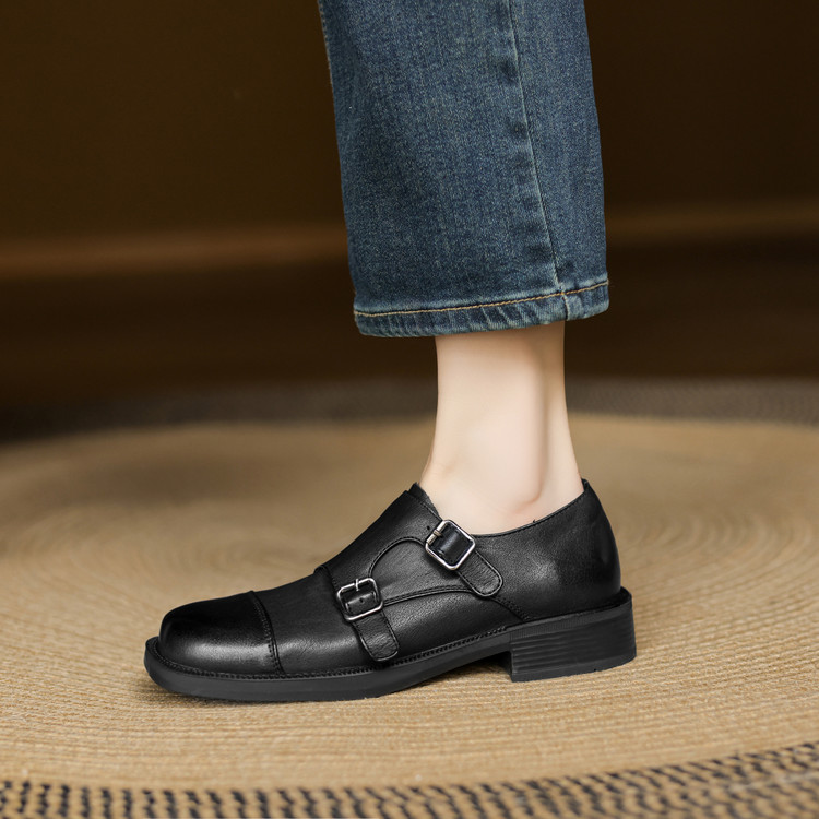 Women's Deep Mouth Flat Shoes in Black or Brown - Style e.html - Image 5