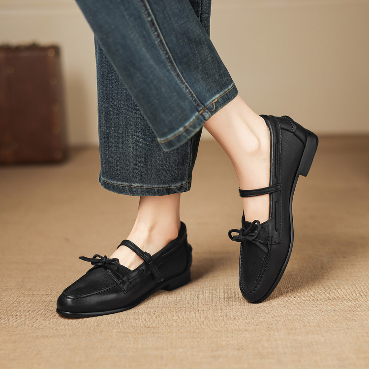 Women's Fashion Flat Shoes in Black and Brown - Style e.html - Image 2