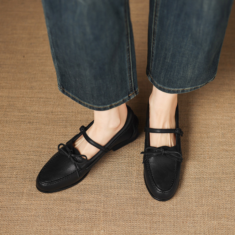 Women's Fashion Flat Shoes in Black and Brown - Style e.html - Image 5